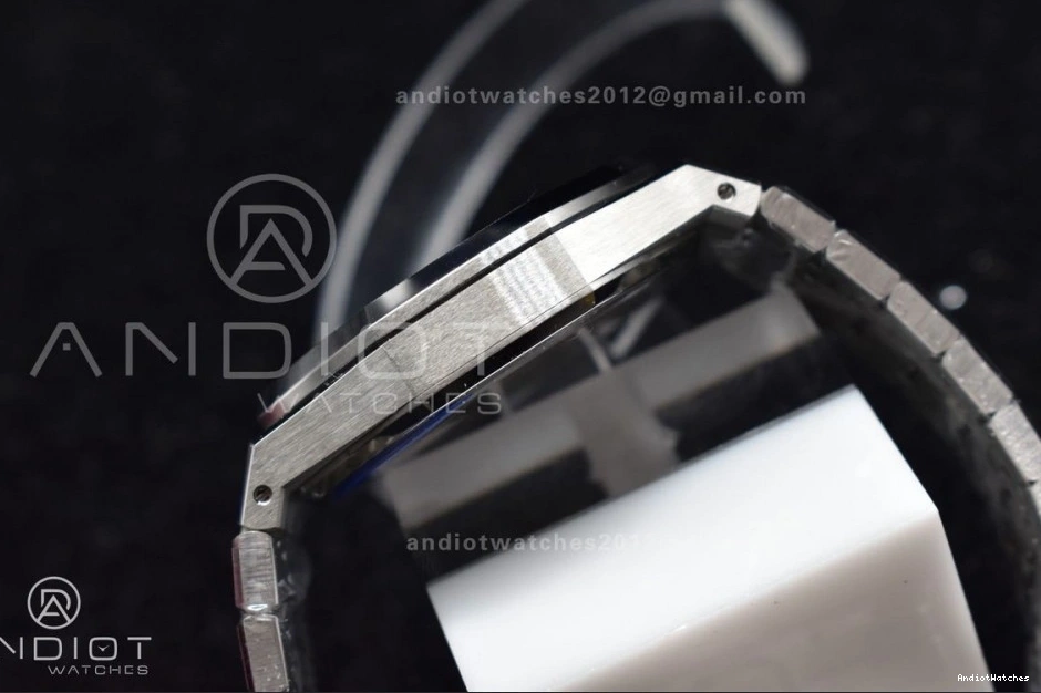 SS Best Oak 445 Edition Bracelet 1:1 A4302 APSF Clone SS Blue Super Lightweight 15500 Dial 41mm Textured Royal on 0116